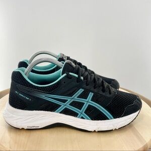 Asics Gel-Contend 5 Black/Ice Mint Women's Size 8.5